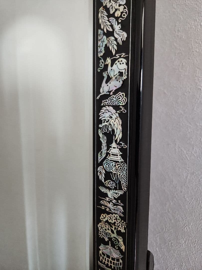 希少螺鈿の鏡台　高級家具アンティークヴィンテージ古道具骨董美術品