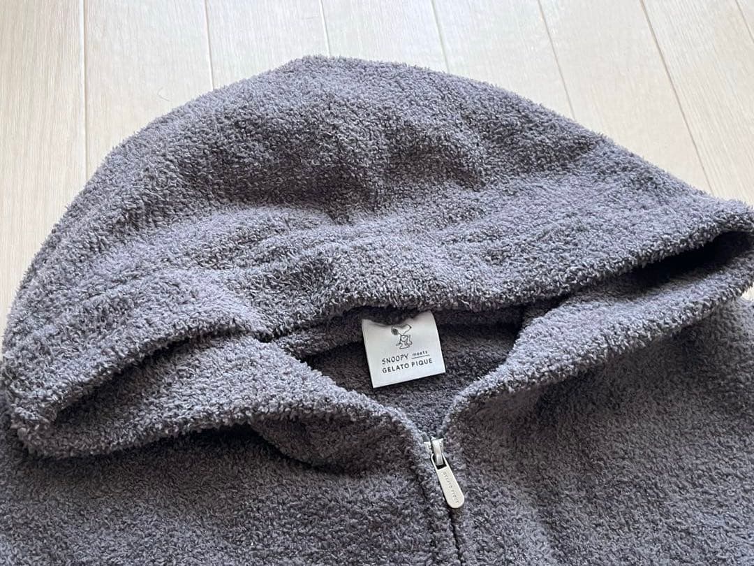●未使用●タグ付●ジェラートピケ　スヌーピー　パーカー　グレー