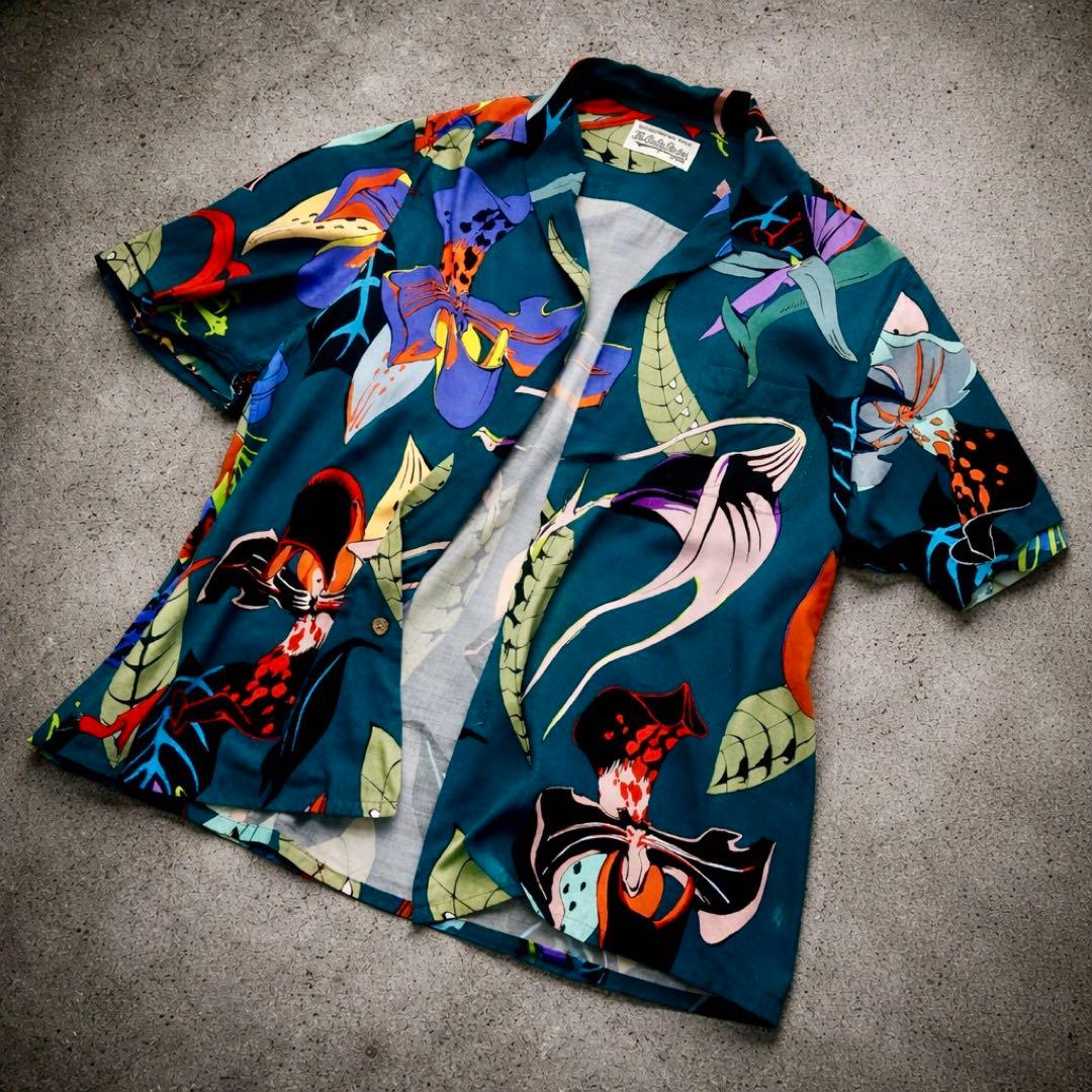 WACKO MARIA 開襟シャツ 21ss 天国東京百花図 ワコマリア アロハ