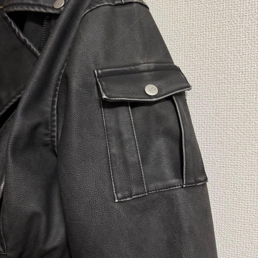 Darich アンティークレザージャケット プリーツショートパンツ セットアップ