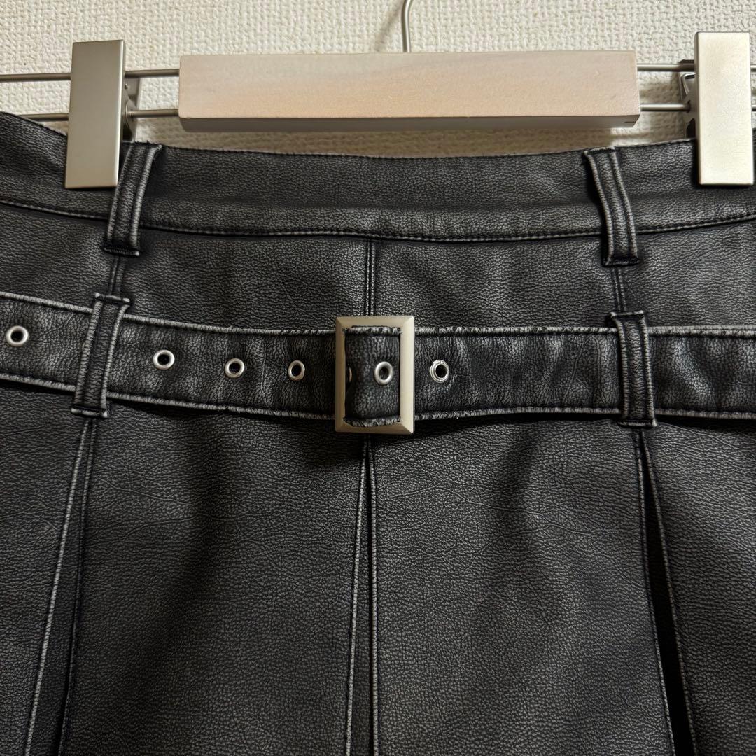 Darich アンティークレザージャケット プリーツショートパンツ セットアップ