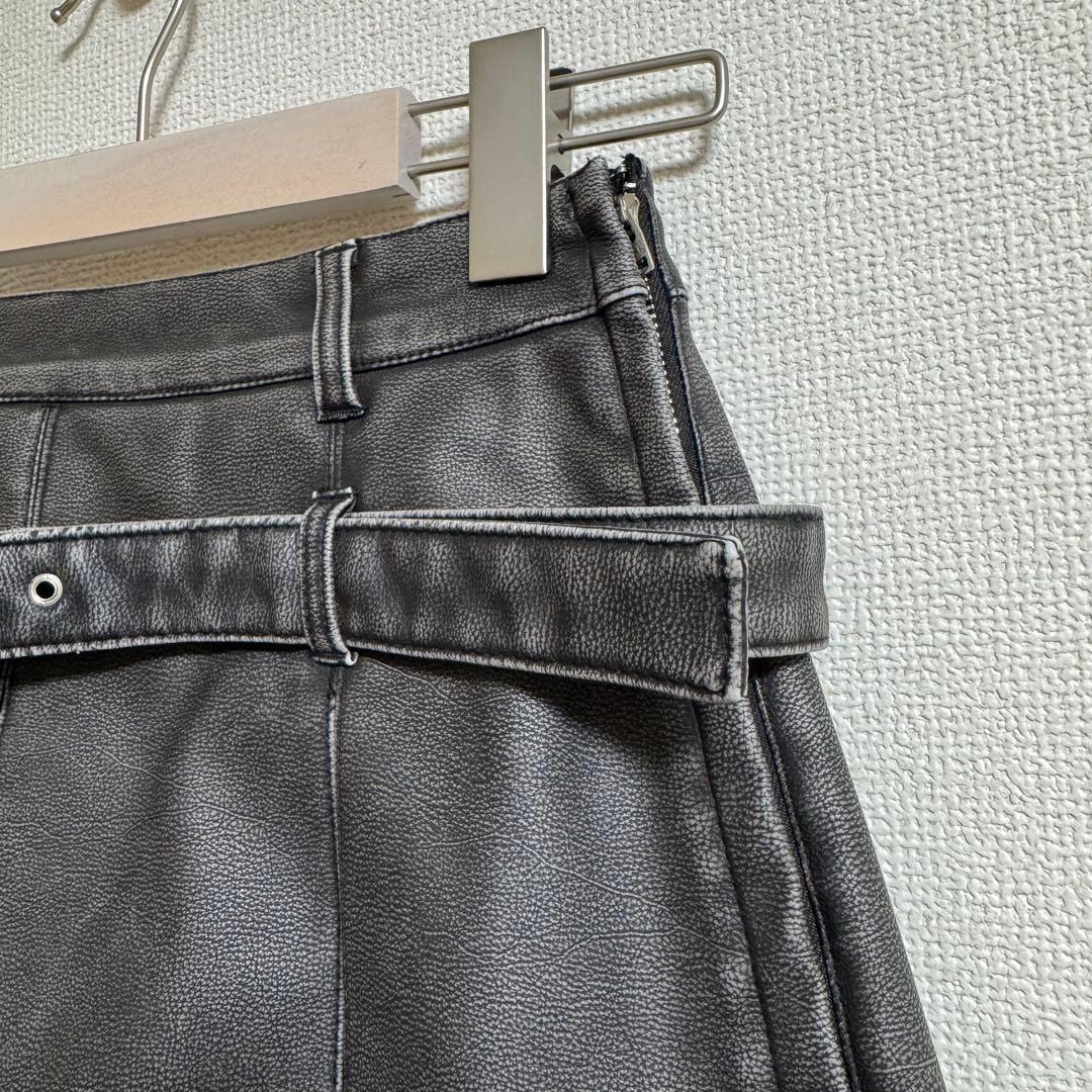 Darich アンティークレザージャケット プリーツショートパンツ セットアップ