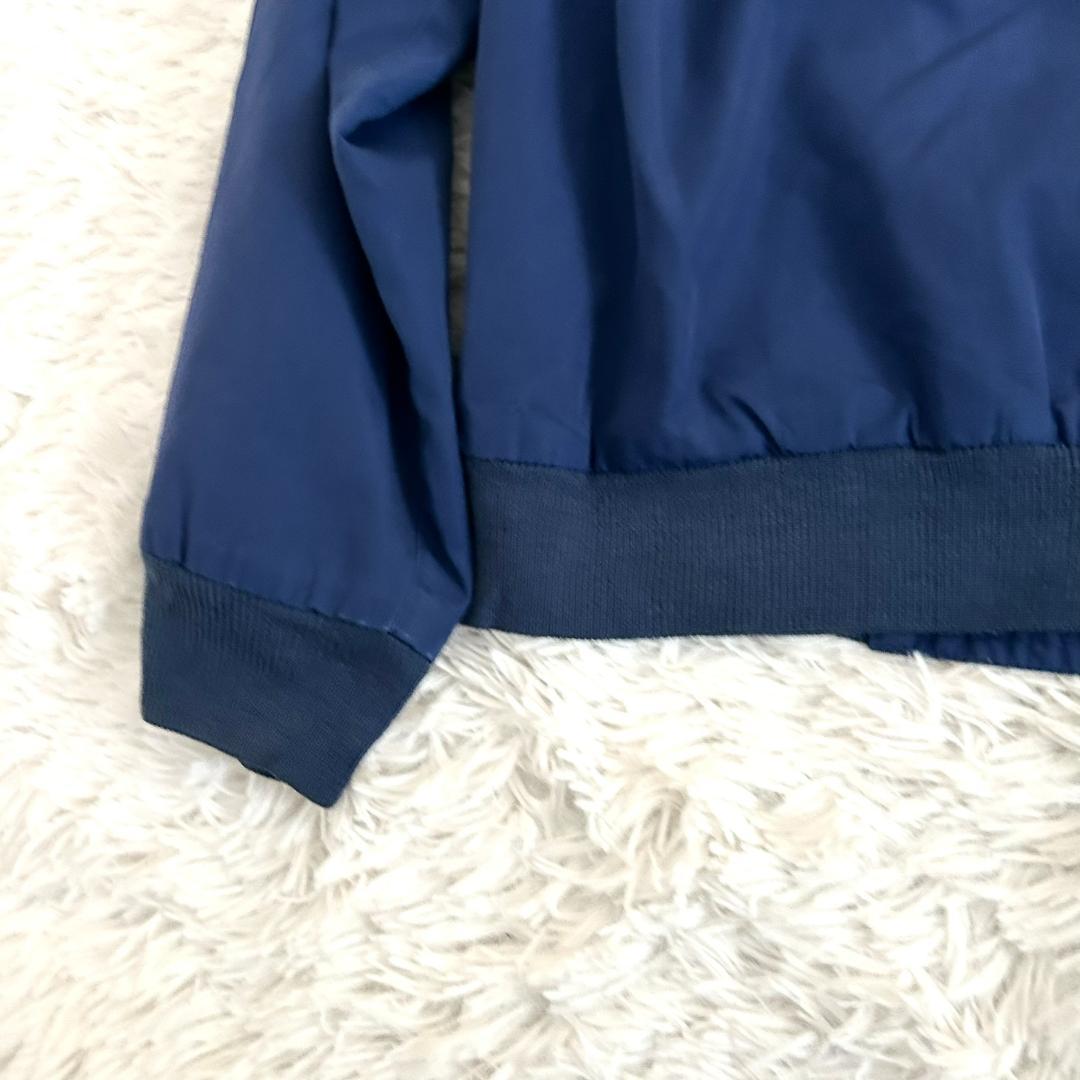 エディーバウアー ジャケット ハリントンジャケット ネイビー チェックM