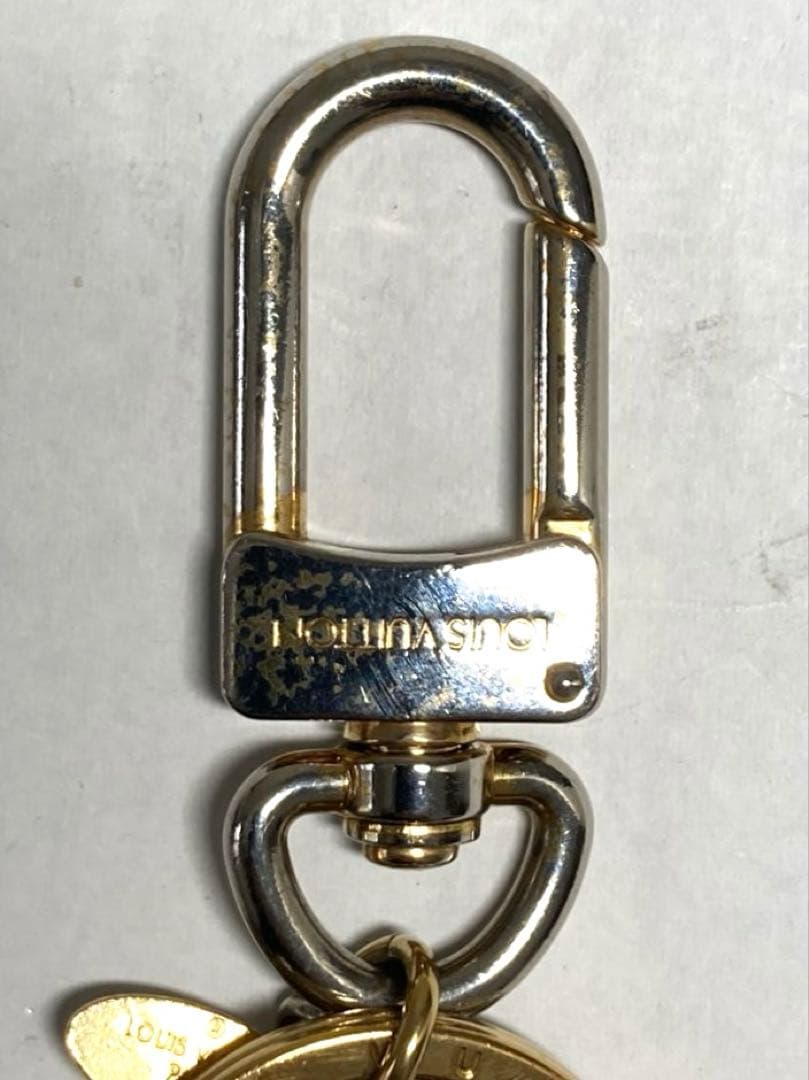 ルイヴィトン　ポルトクレ　LV ファセット　キーホルダー　チャーム　箱付き