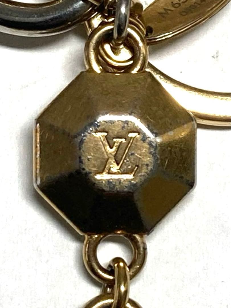 ルイヴィトン　ポルトクレ　LV ファセット　キーホルダー　チャーム　箱付き