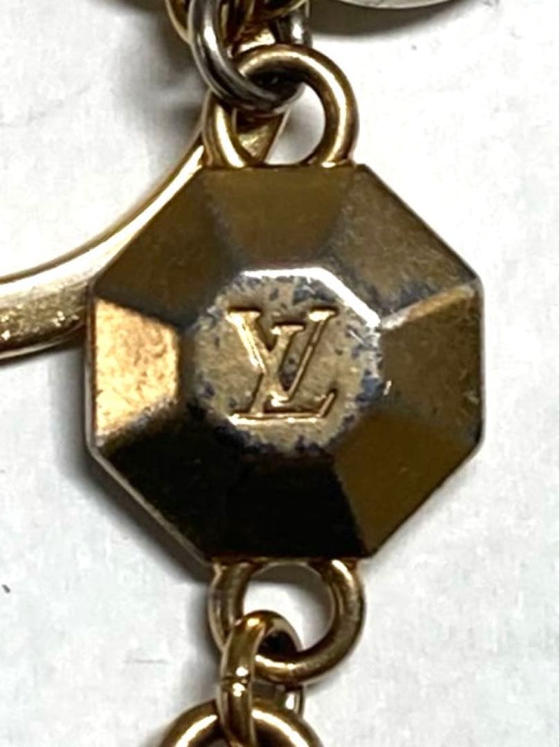 ルイヴィトン　ポルトクレ　LV ファセット　キーホルダー　チャーム　箱付き