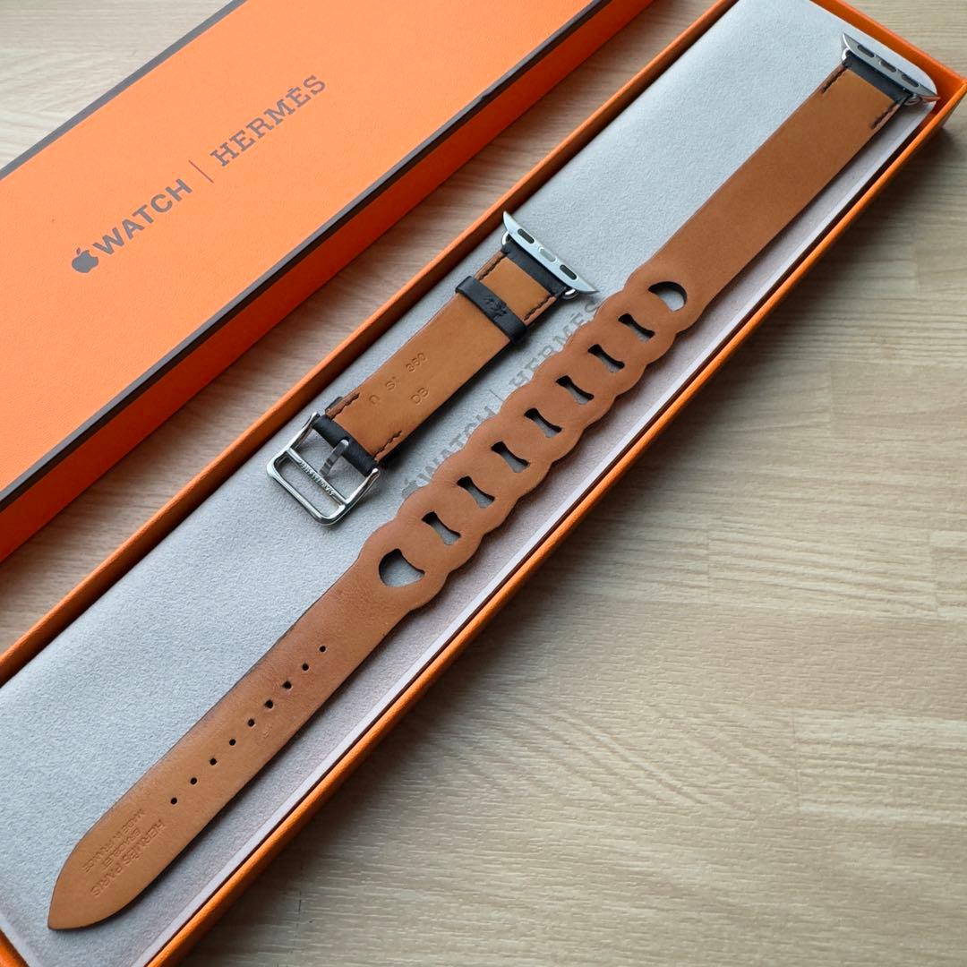 2084 Apple Watch エルメス　グルメット　ブラック　HERMES
