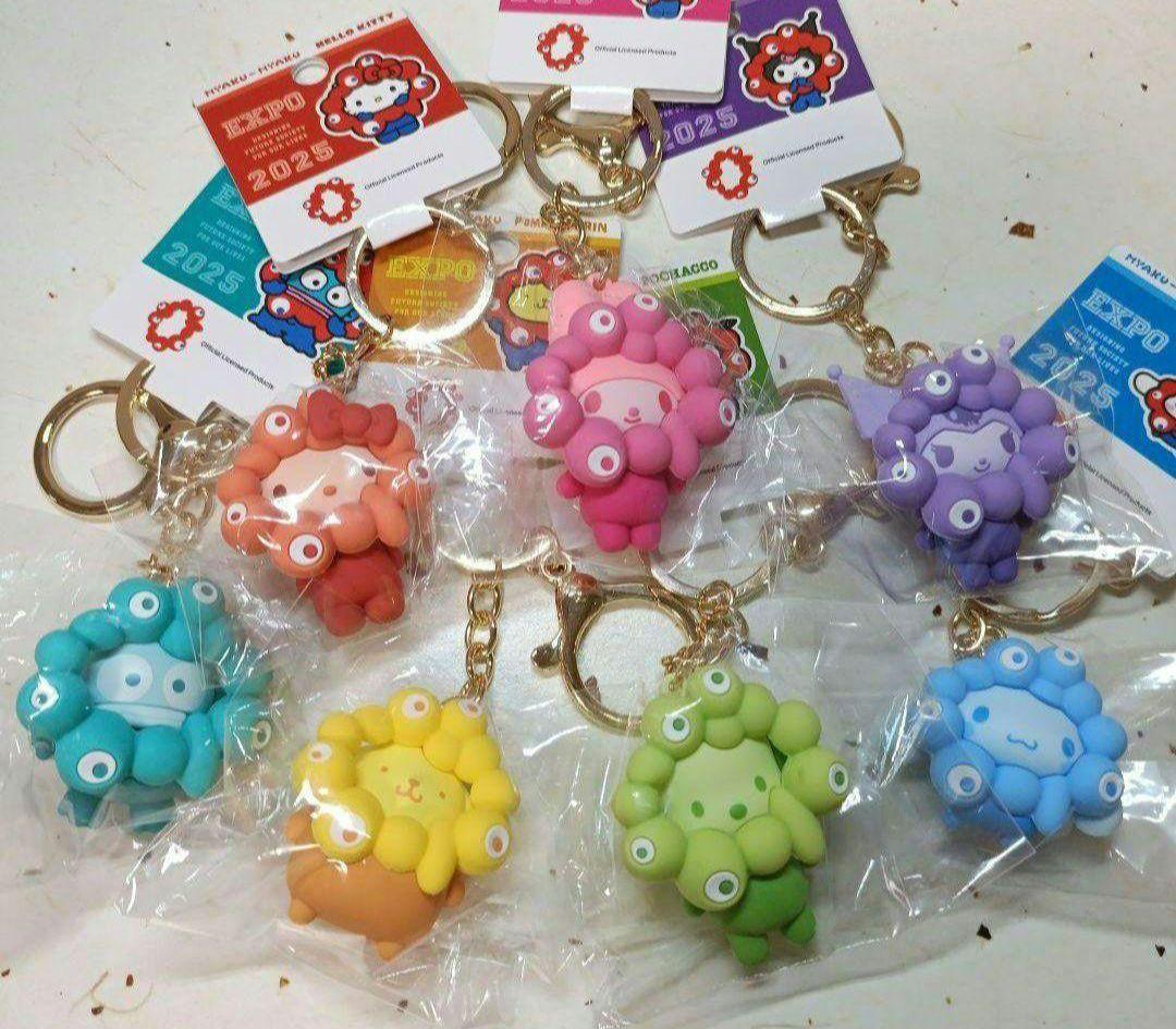 サンリオ ミャクミャクなりきり立体マスコット 推しカラーキーホルダー 全7種