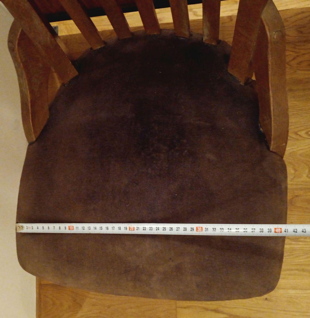 和製アンティーク 回転椅子 ナラ材 大正ロマン チェア イス レトロ ②