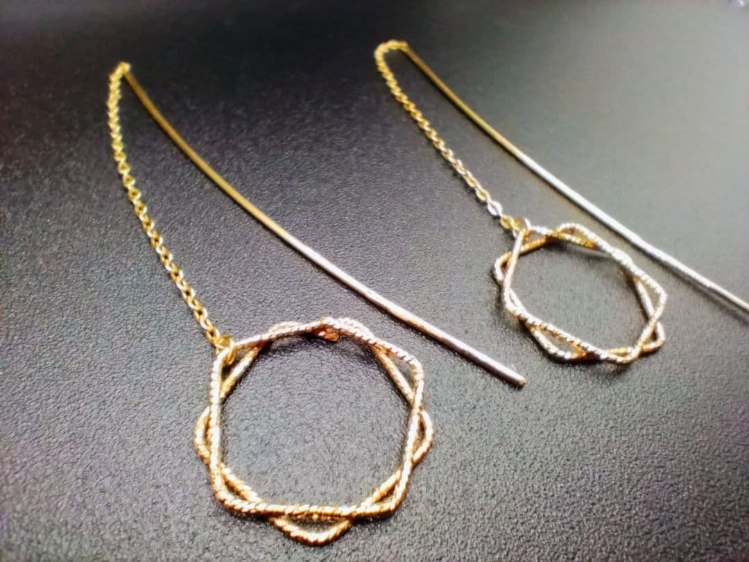 が*ん様 【ウノアエレ】K18 750 ゴールド アメリカン ピアス【2.5g】