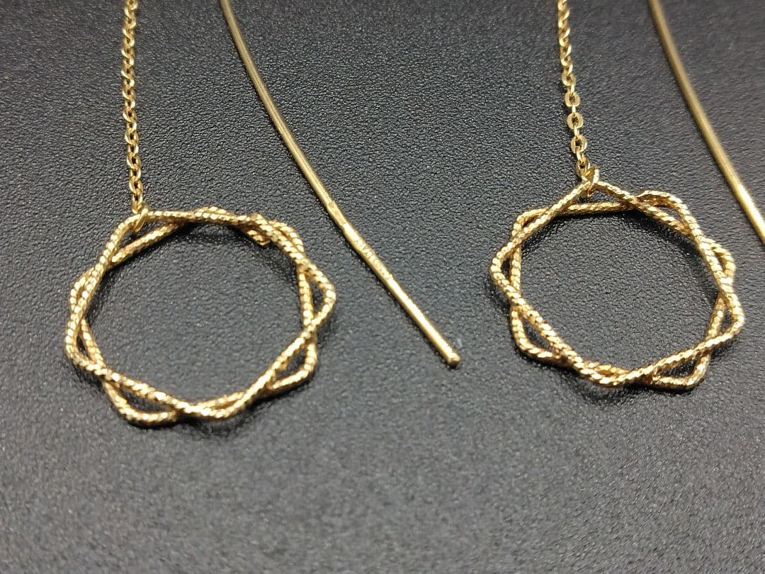 が*ん様 【ウノアエレ】K18 750 ゴールド アメリカン ピアス【2.5g】