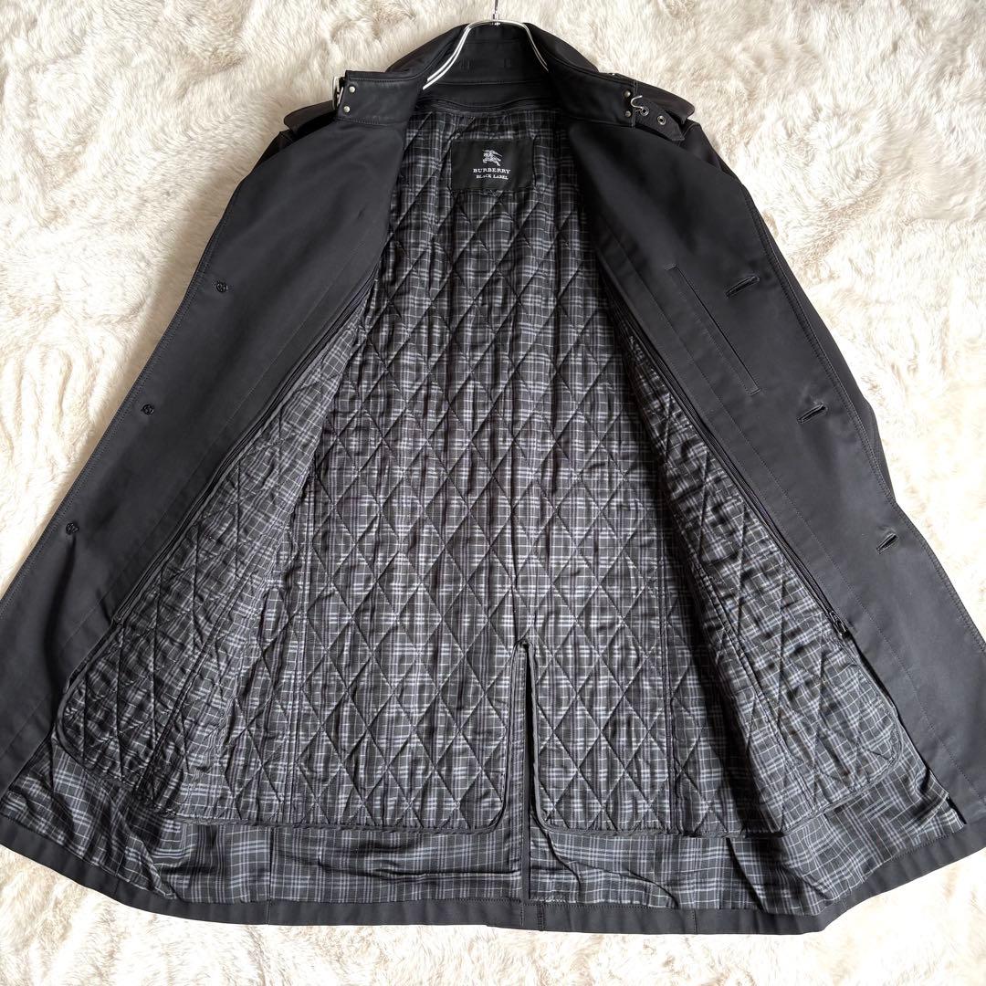 美品L✨バーバリーブラックレーベル トレンチコート ライナー ノバチェック