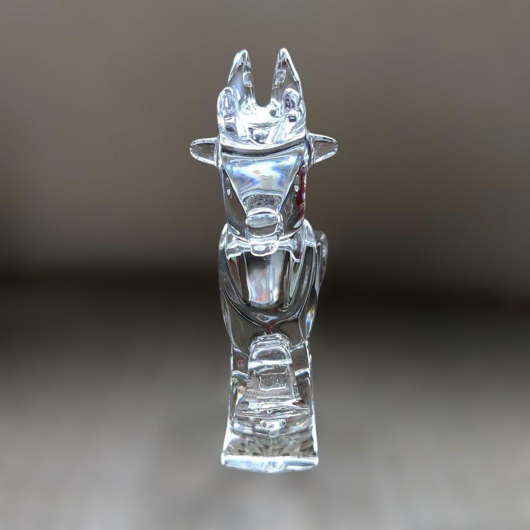 石島　Baccarat バカラ クリスタルガラス トナカイ 置物クリスマス