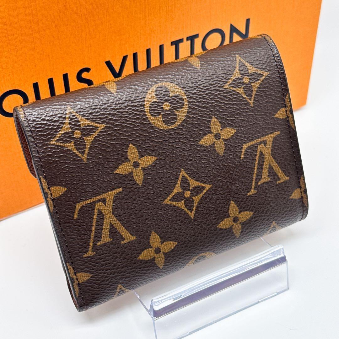 ルイヴィトン モノグラム ポルトフォイユ ヴィクトリーヌ 二つ折り 財布 茶色