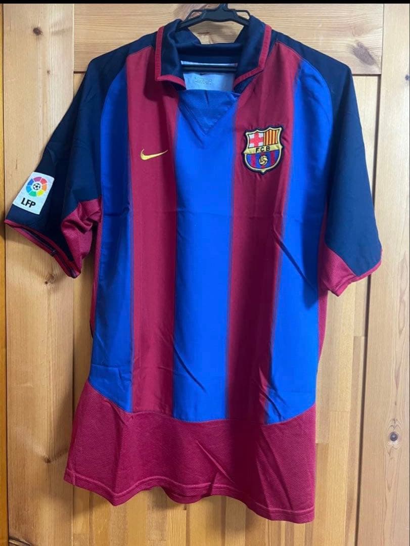 バルセロナ ユニフォーム 03-04 プジョル Lサイズ ロナウジーニョ