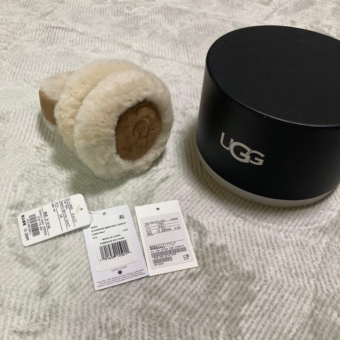 UGG フェイクファー 耳あて ベージュ
