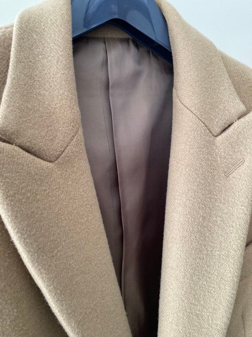 ÉDIFICE ベージュ ダブルブレスト ロングコート