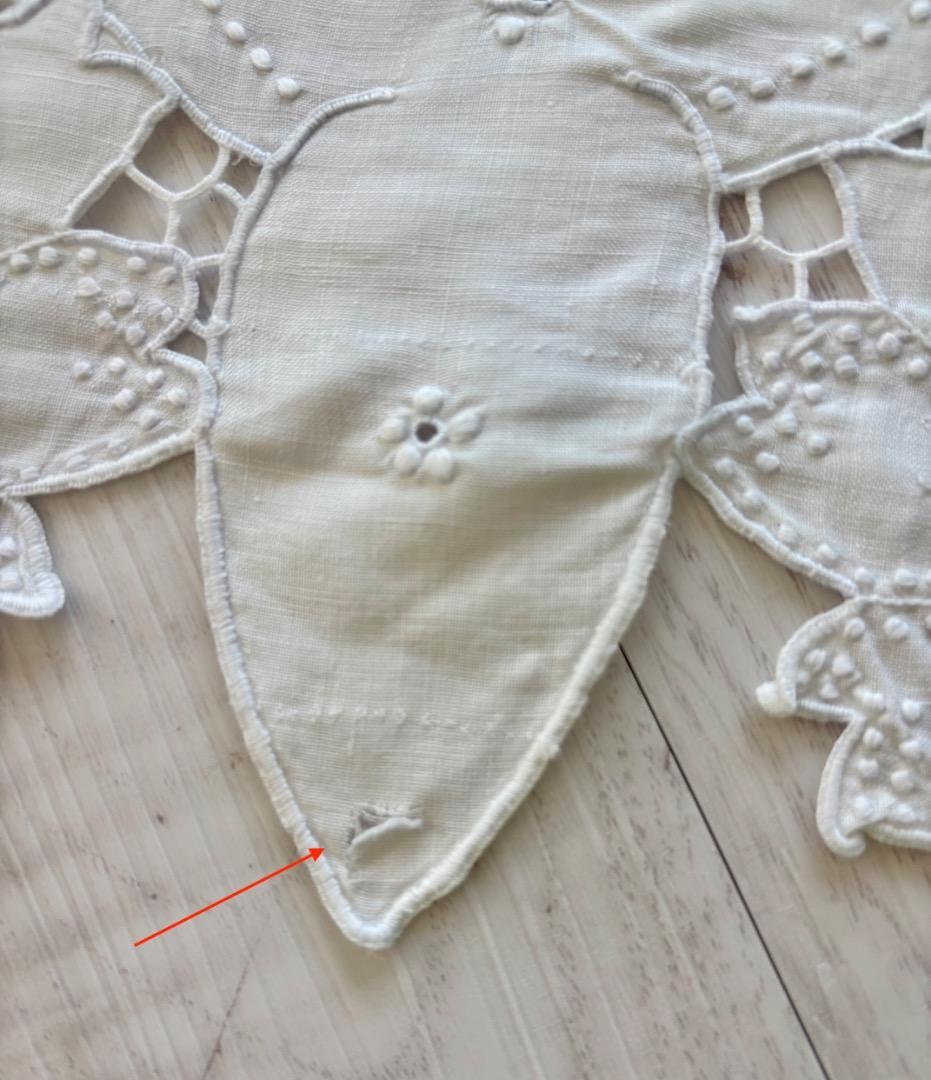 フレンチ コットン アンティーク レースカーテン