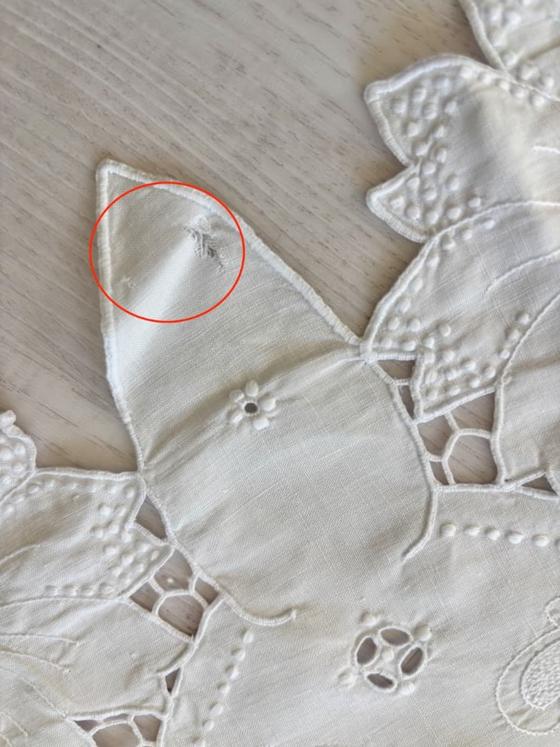 フレンチ コットン アンティーク レースカーテン