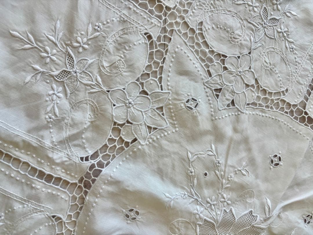 フレンチ コットン アンティーク レースカーテン