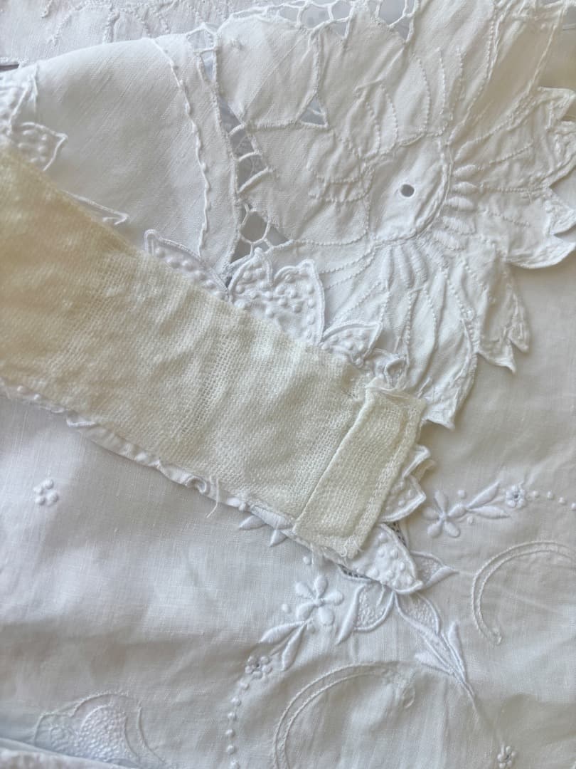 フレンチ コットン アンティーク レースカーテン