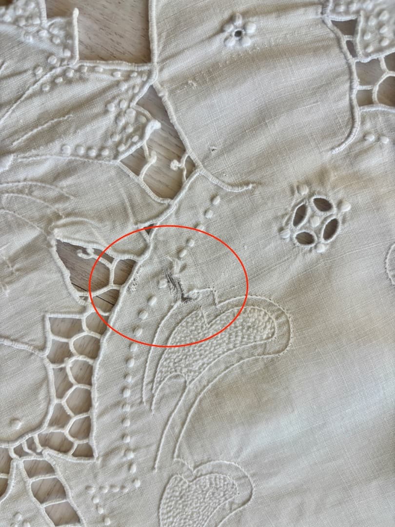 フレンチ コットン アンティーク レースカーテン