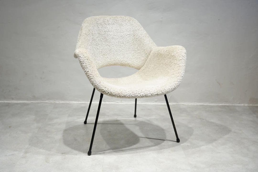 フランス　ビンテージ　アームチェア　60s’ 1人掛け椅子　アイアン