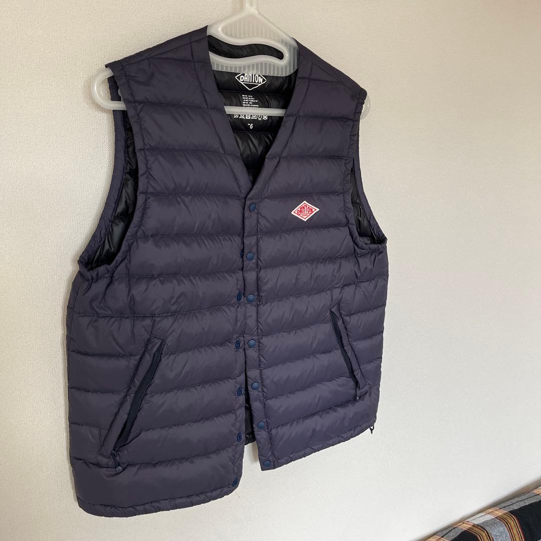 DANTON ネイビー　ダウンベスト36