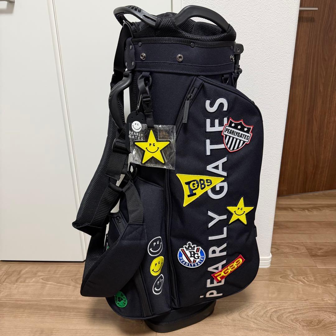 限定品 未使用「PEARLY GATES」ワッペンスタンド式キャディバッグ