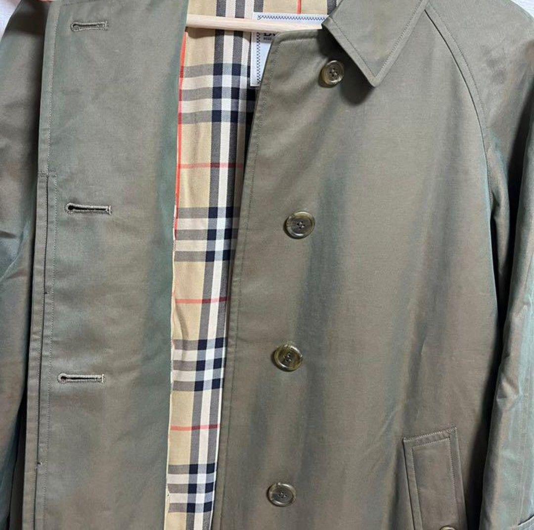 BURBERRY バーバリー ステンカラーコート 玉虫色 ミドル ロング 白タグ