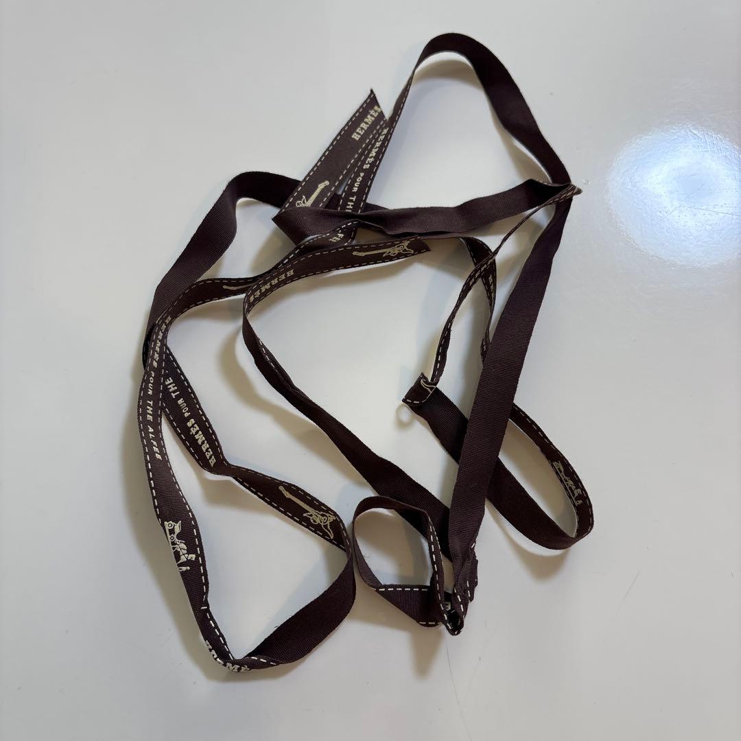 HERMES ネイビーシルクスカーフ THE ALFEE25周年 ボックス付き