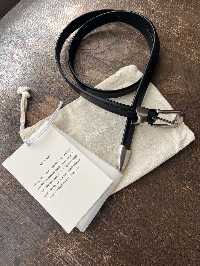 【週末まで価格】OUR LEGACY BLACK LEATHER 80