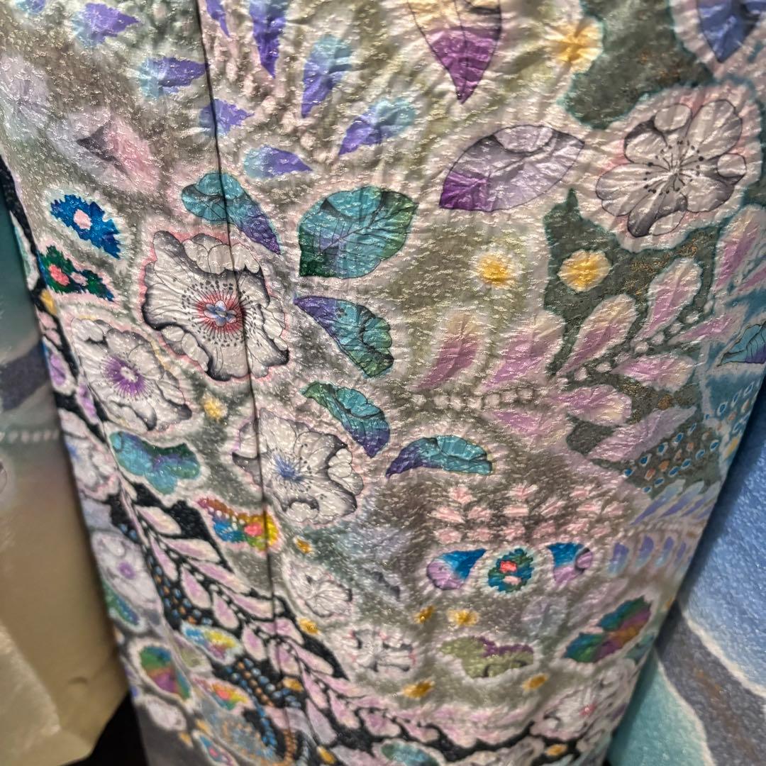 美品　辻ヶ花　作家物　翠山工房　花絞り　逸品　振袖　フルセット 振り袖