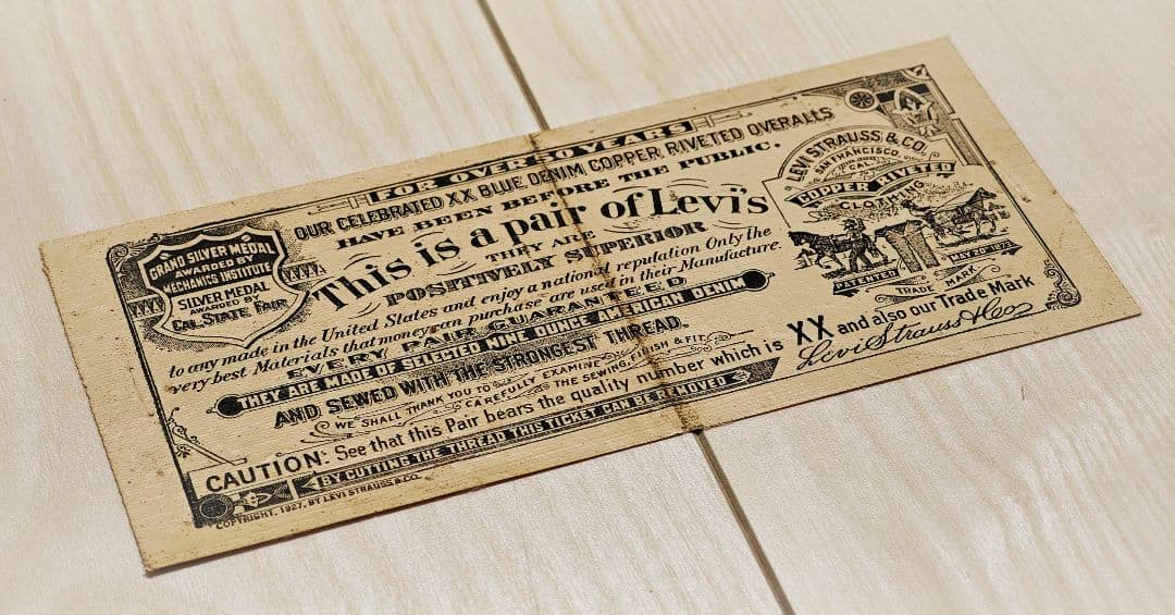 希少 FOR OVER 50 YEARS LEVI'S ギャラチケ