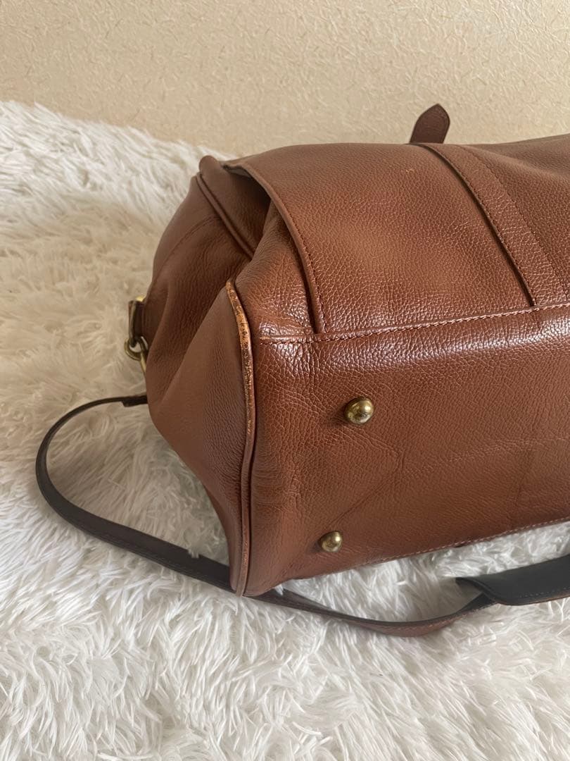 希少　森田鞄 2way 斜めがけ可 肩かけ可 ボストンバッグ ショルダー付き