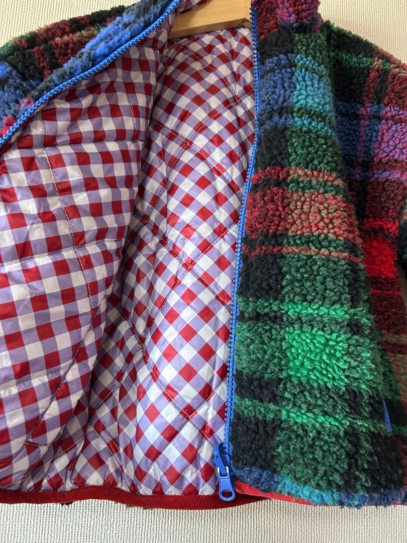 fish & kids リバーシブルボアジャケット アウター　2-3y