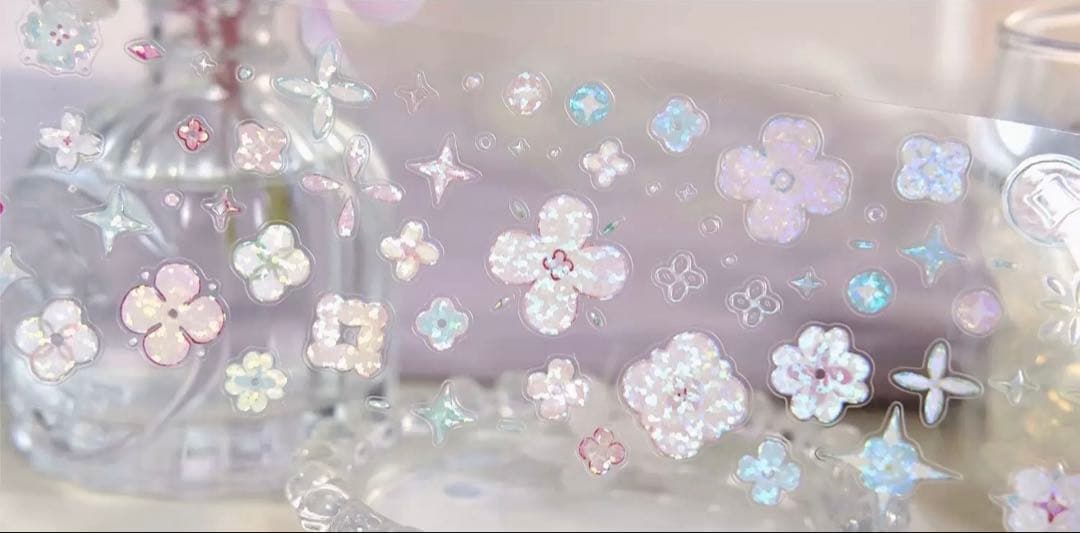 雀斑茶《花帘》海外マスキングテープ　マステ 【2232】