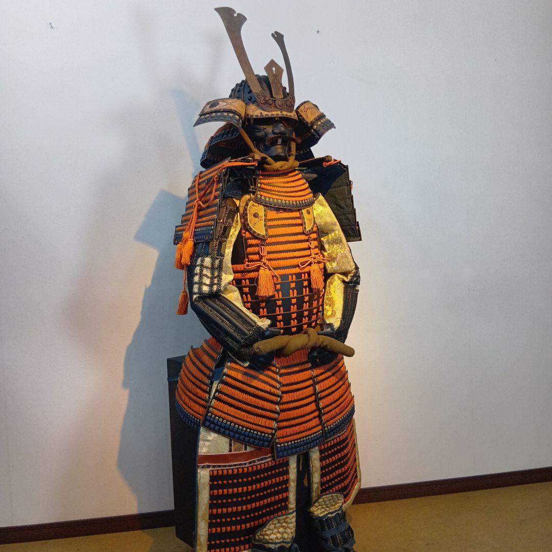 値下げ！等身大　鎧兜一式　飾り付けた状態　 173センチ　着用可能
