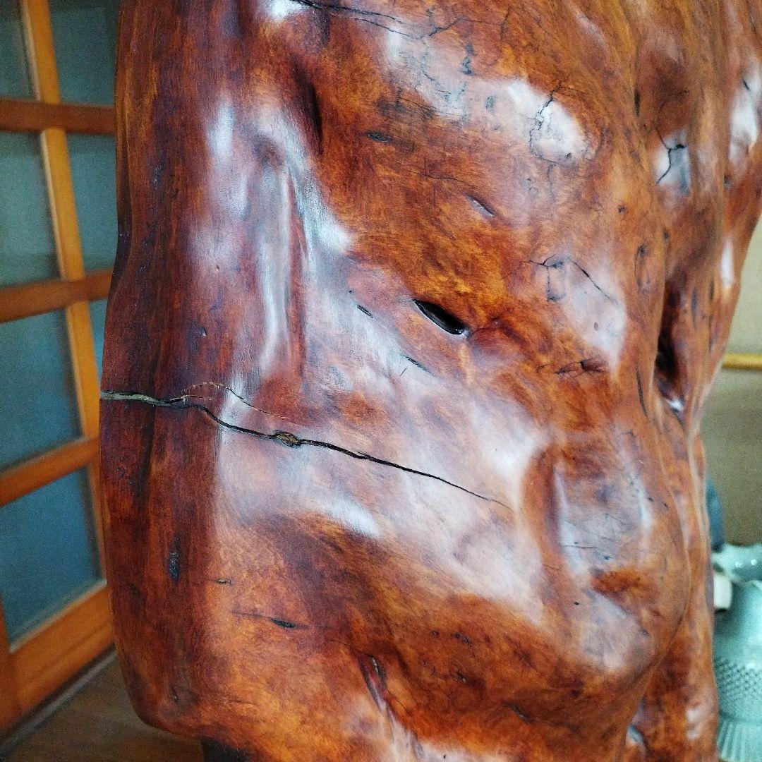 天然木 衝立 1枚板 仕切り パーテーション　足付き　木のオブジェ