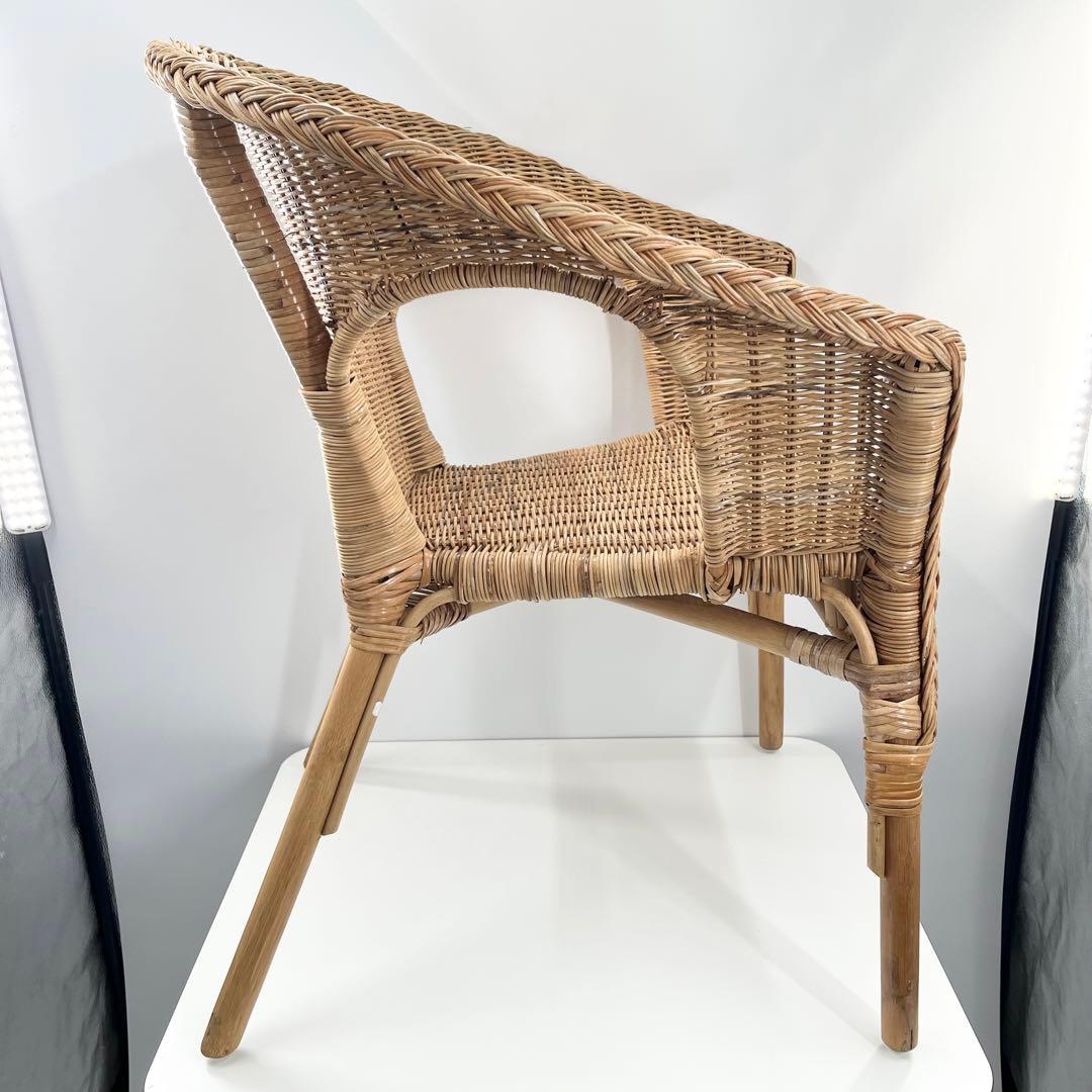 良品 IKEA イケア ラタンチェア アームチェア 籐 アーゲン AGEN