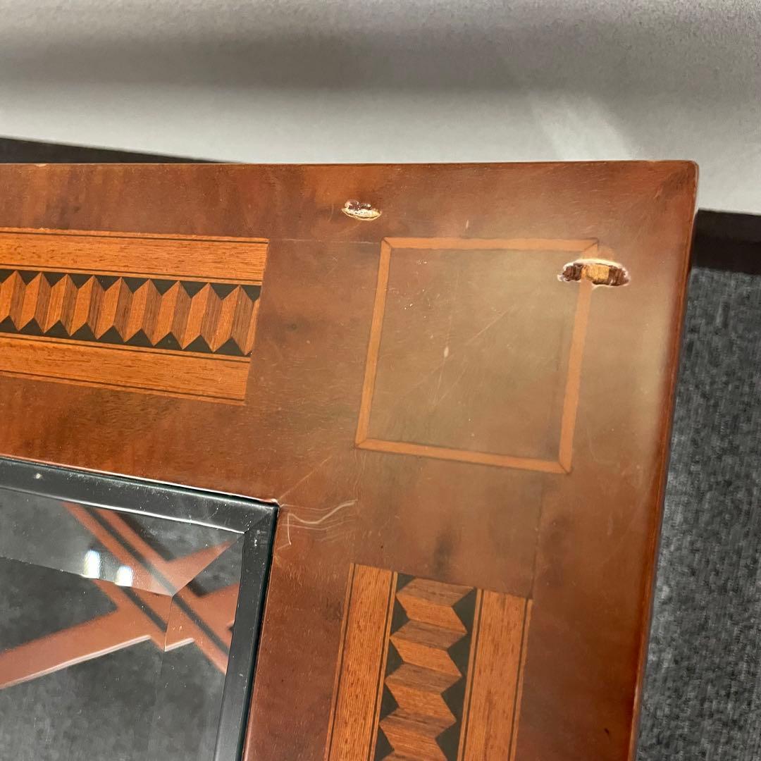 【手渡し希望】アンティーク　ガラステーブル　ローテーブル　輸入家具