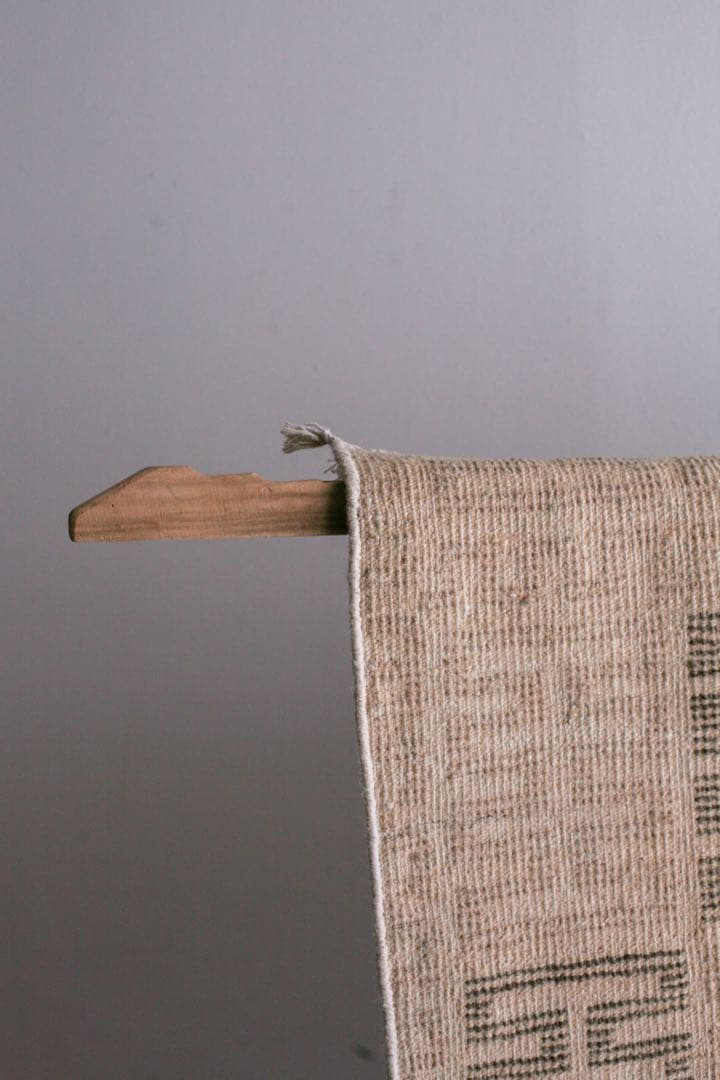 153×86 モロッコ　ベニワレン　新品　ウール　ブラウン　ベージュ