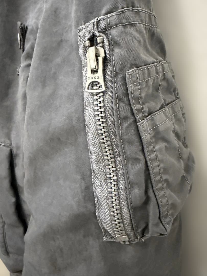 sacai グレー MA-1 リバーシブル