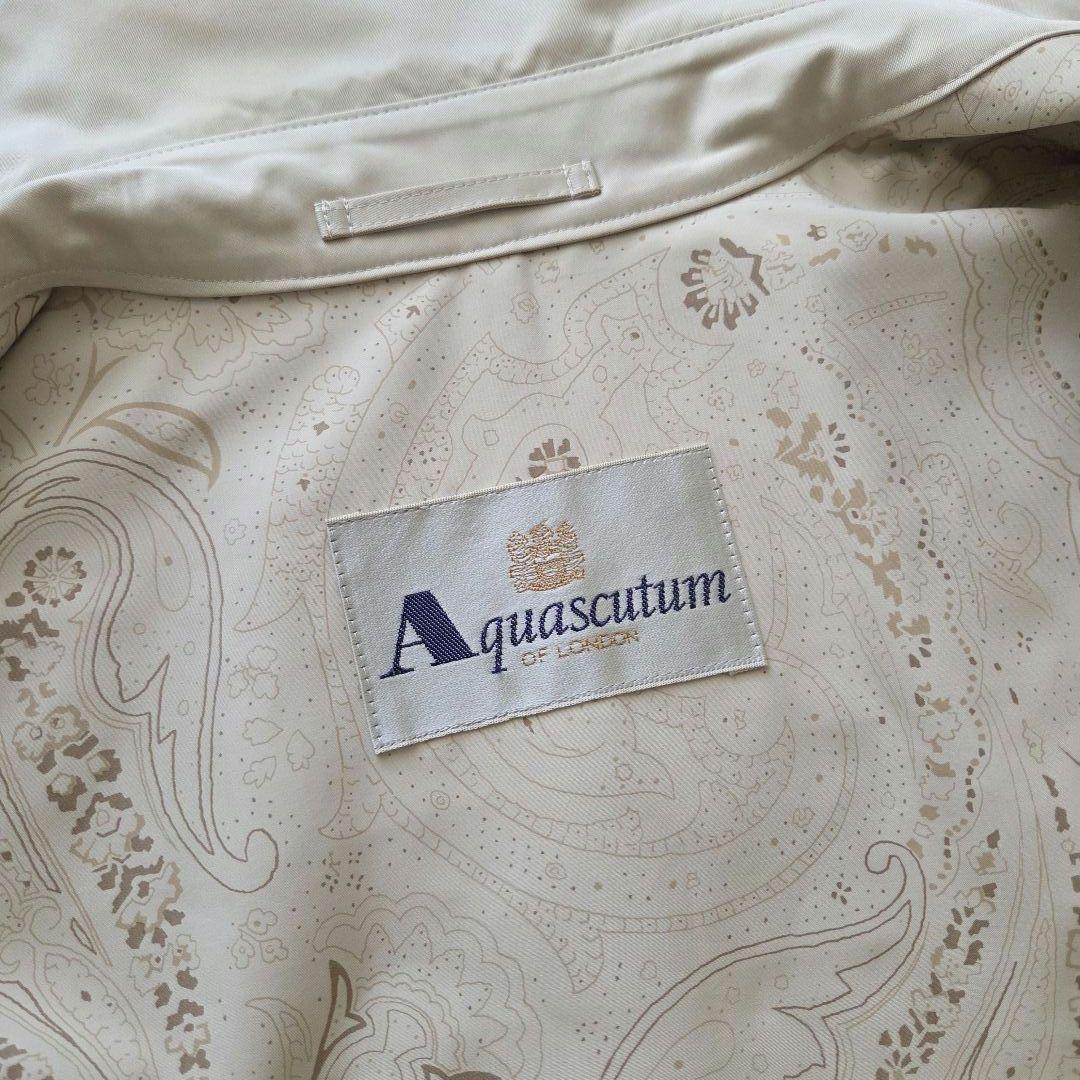 【Aquascutum】 コート ライトベージュ 9号 アクアスキュータム