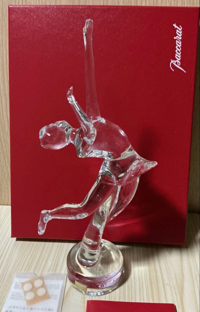 Baccarat フィギュアスケート　置物　フギュリン