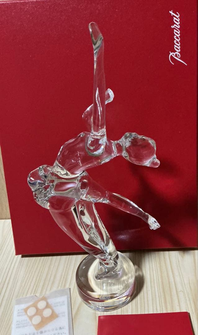 Baccarat フィギュアスケート　置物　フギュリン