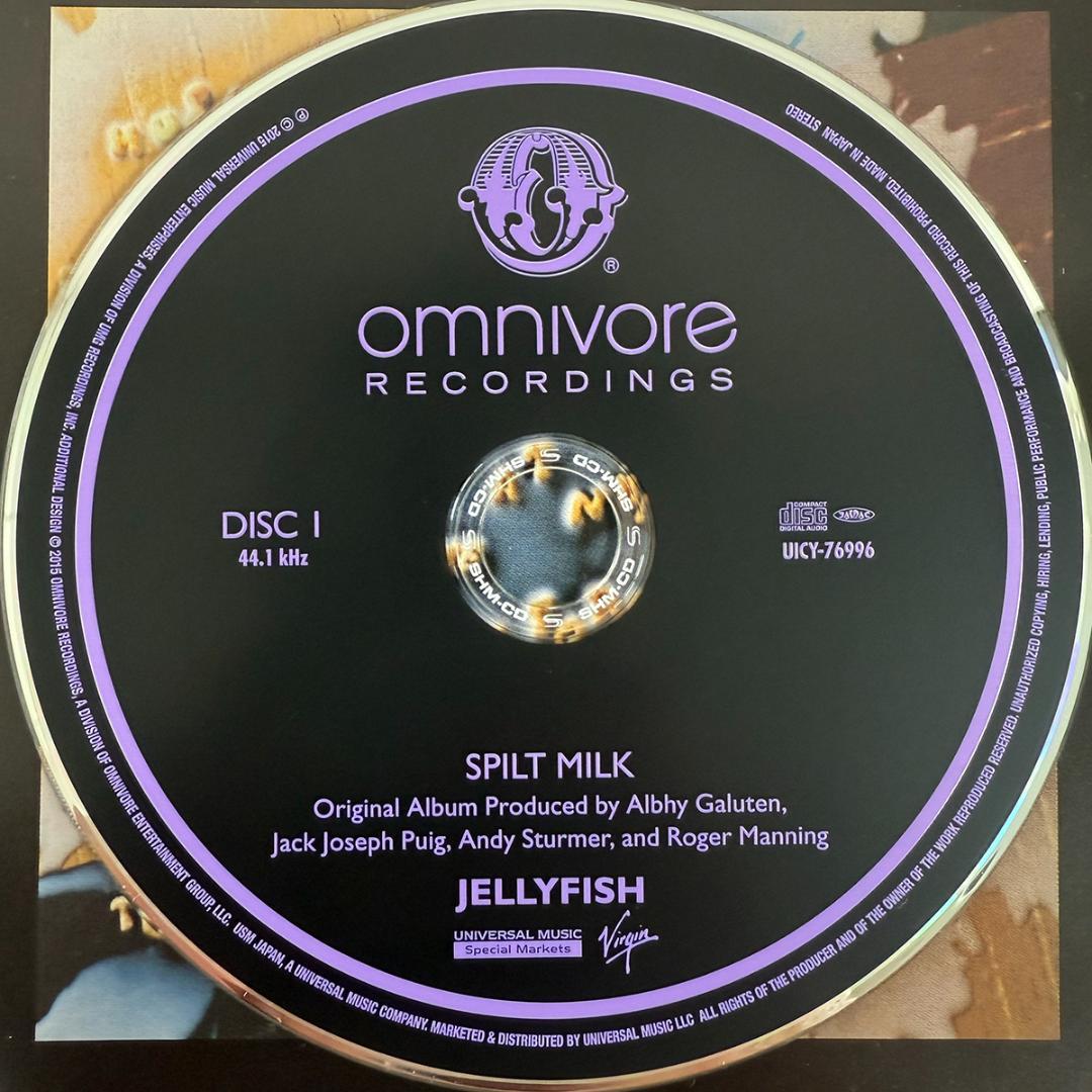 ジェリーフィッシュ「こぼれたミルクに泣かないで」デラックス盤 SHM-CD