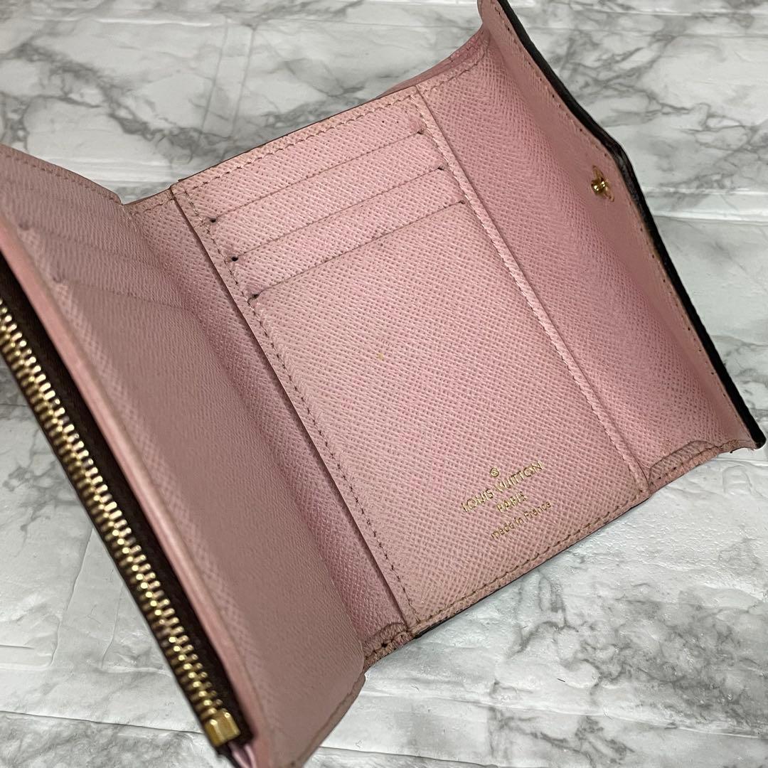 ルイヴィトン ポルトフォイユヴィクトリーヌ 財布 ローズバレリーヌ ピンク