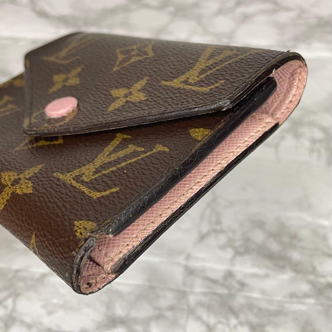 ルイヴィトン ポルトフォイユヴィクトリーヌ 財布 ローズバレリーヌ ピンク