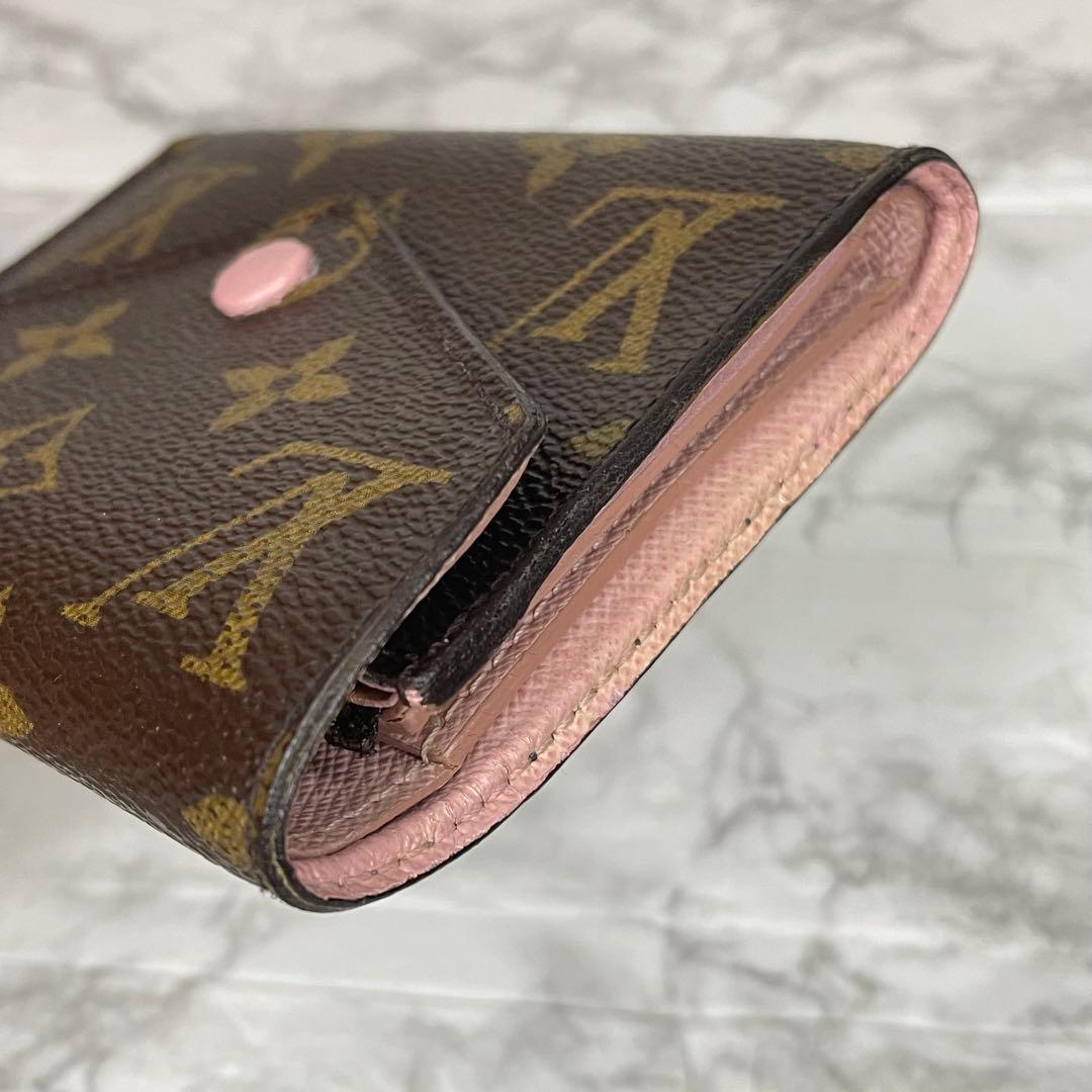 ルイヴィトン ポルトフォイユヴィクトリーヌ 財布 ローズバレリーヌ ピンク